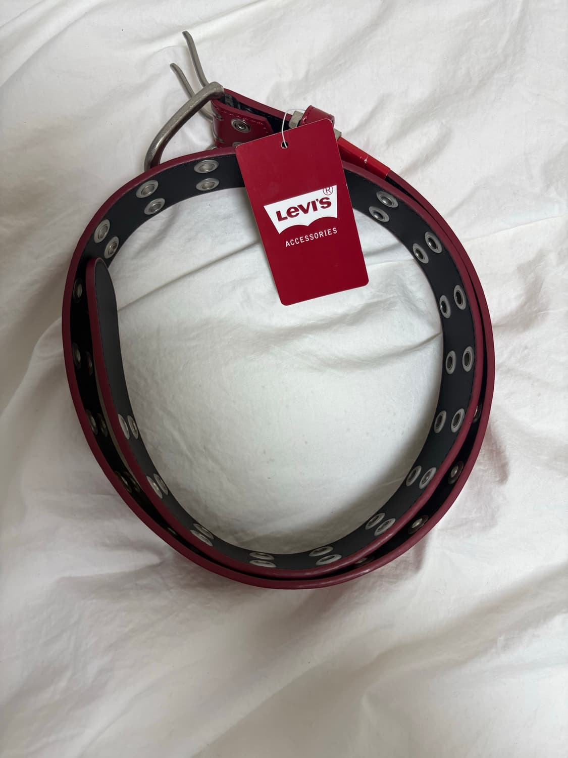 리바이스 double pin belt (red) 상품이미지5