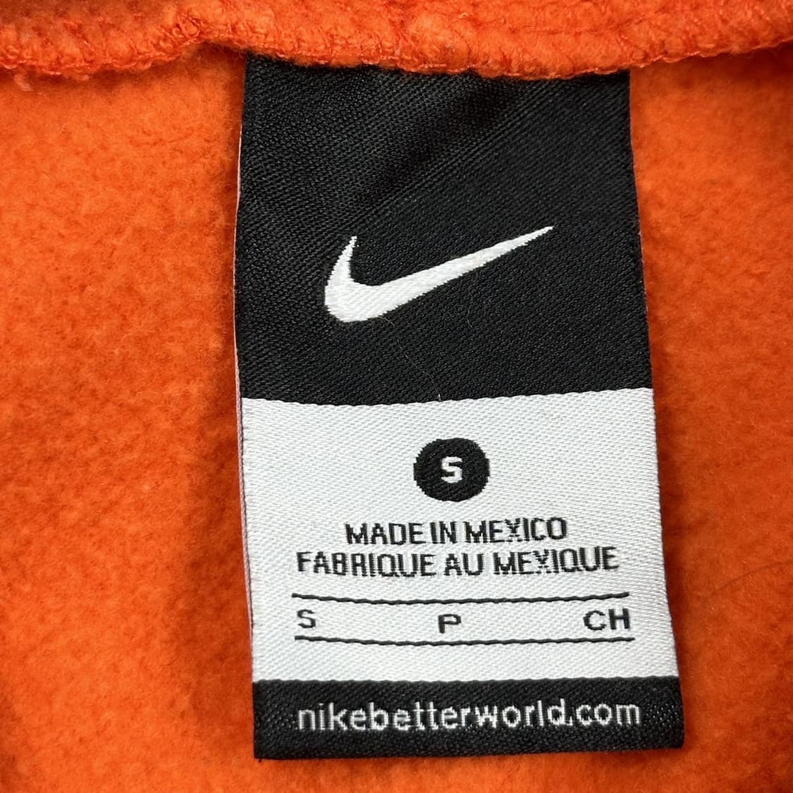 나이키 센터 스우시 오렌지 후드티 (S) 상품이미지5