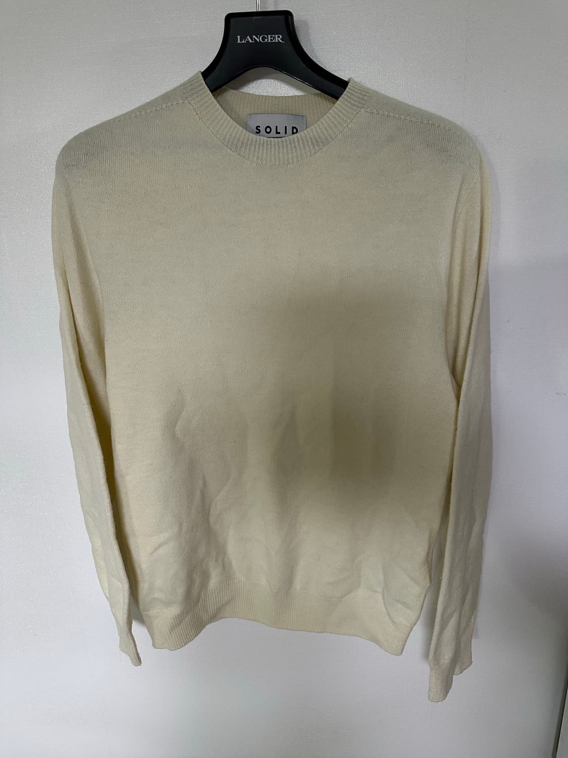 SOLID 솔리드 아이보리 니트 상품이미지1