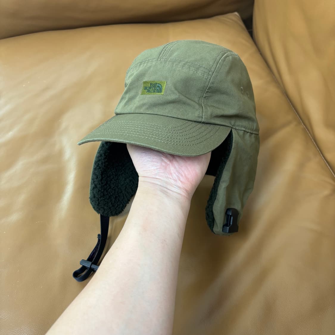 나나미카 노스페이스 퍼플라벨 이어플랩 6패널 볼캡 모자 카키 상품이미지10