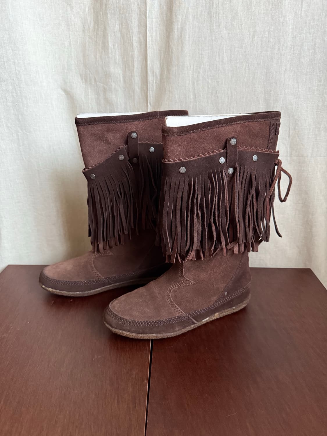 DIESEL suede fringe western boots  상품이미지4