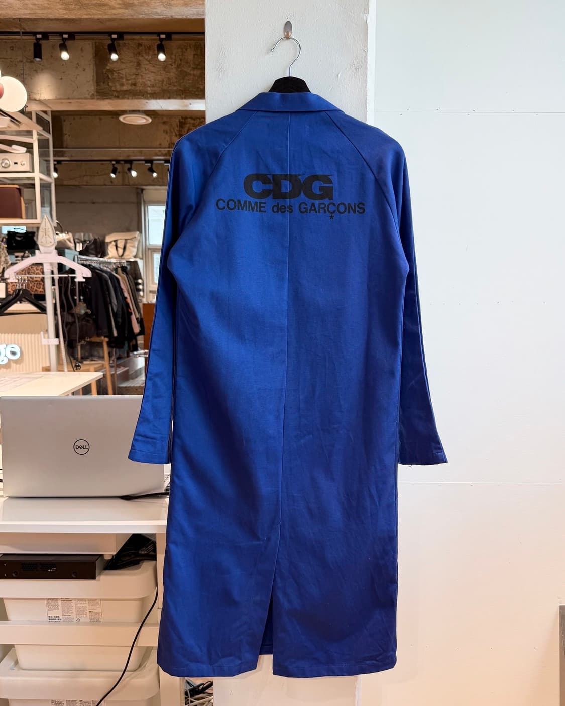 cdg 블루 모리넬 롱 워크 자켓  상품이미지7