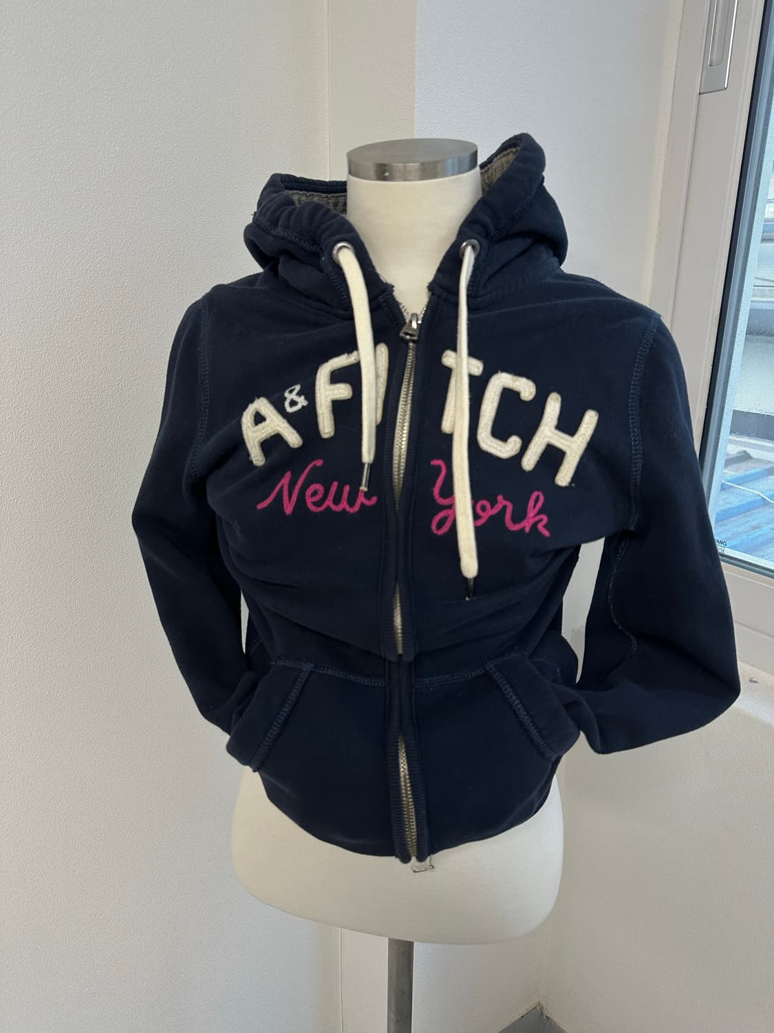 아베크롬비 딱붙 네이비 후드집업 상품이미지1