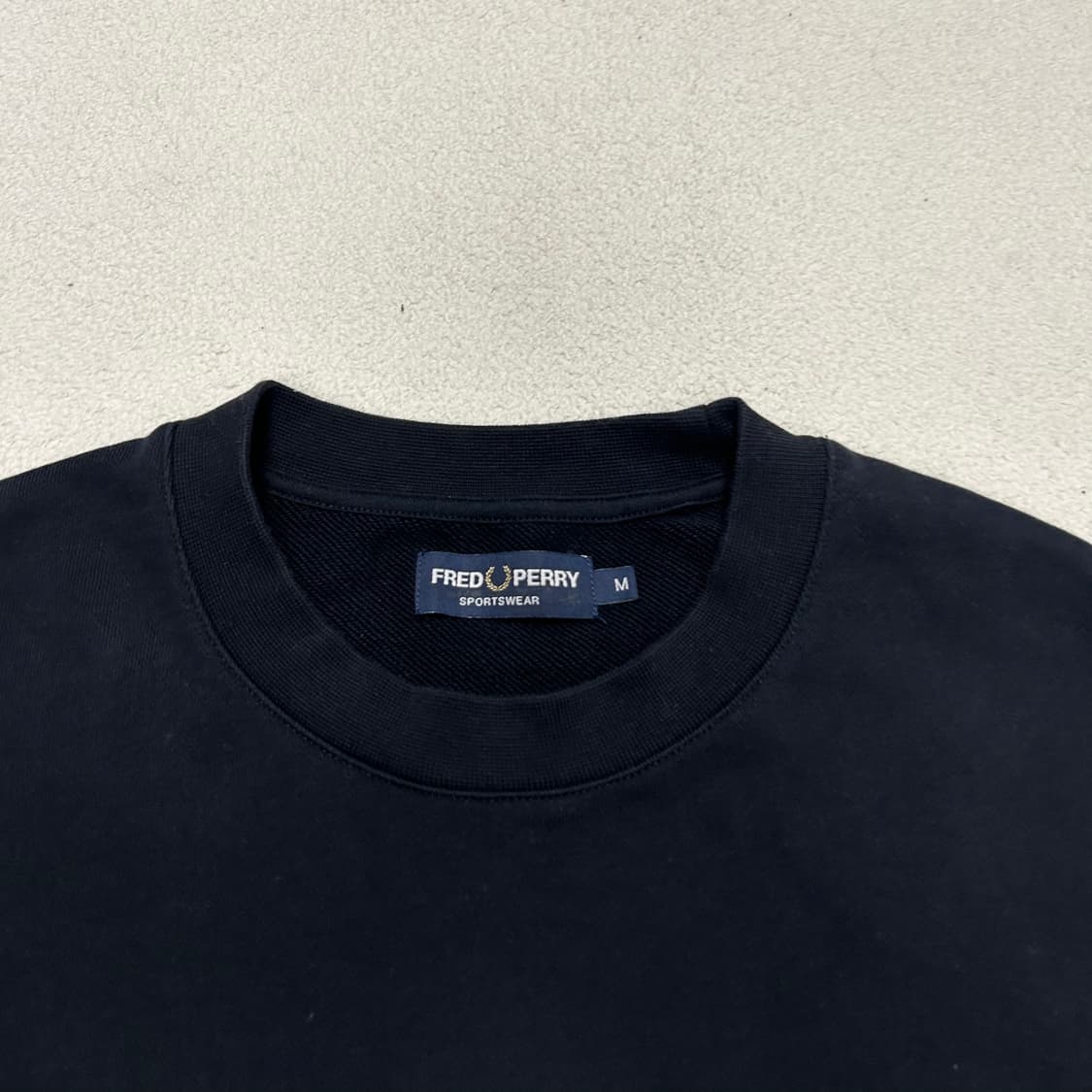 Fred Perry Black Contrast Sweatshirt 상품이미지6