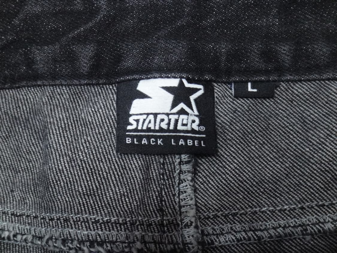 (32-33) 스타터 STARTER 남성 흑청 와이드 데님팬츠 상품이미지8