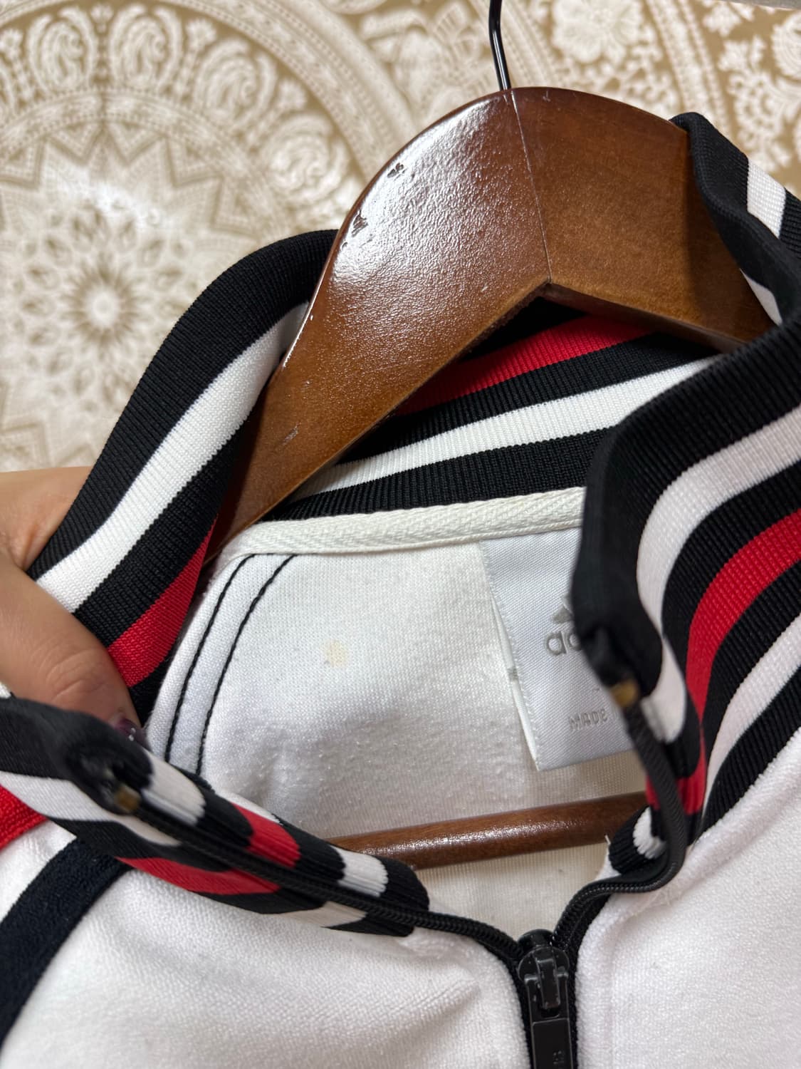 아디다스 여성 반팔 저지 집업 (Z1050) 상품이미지7