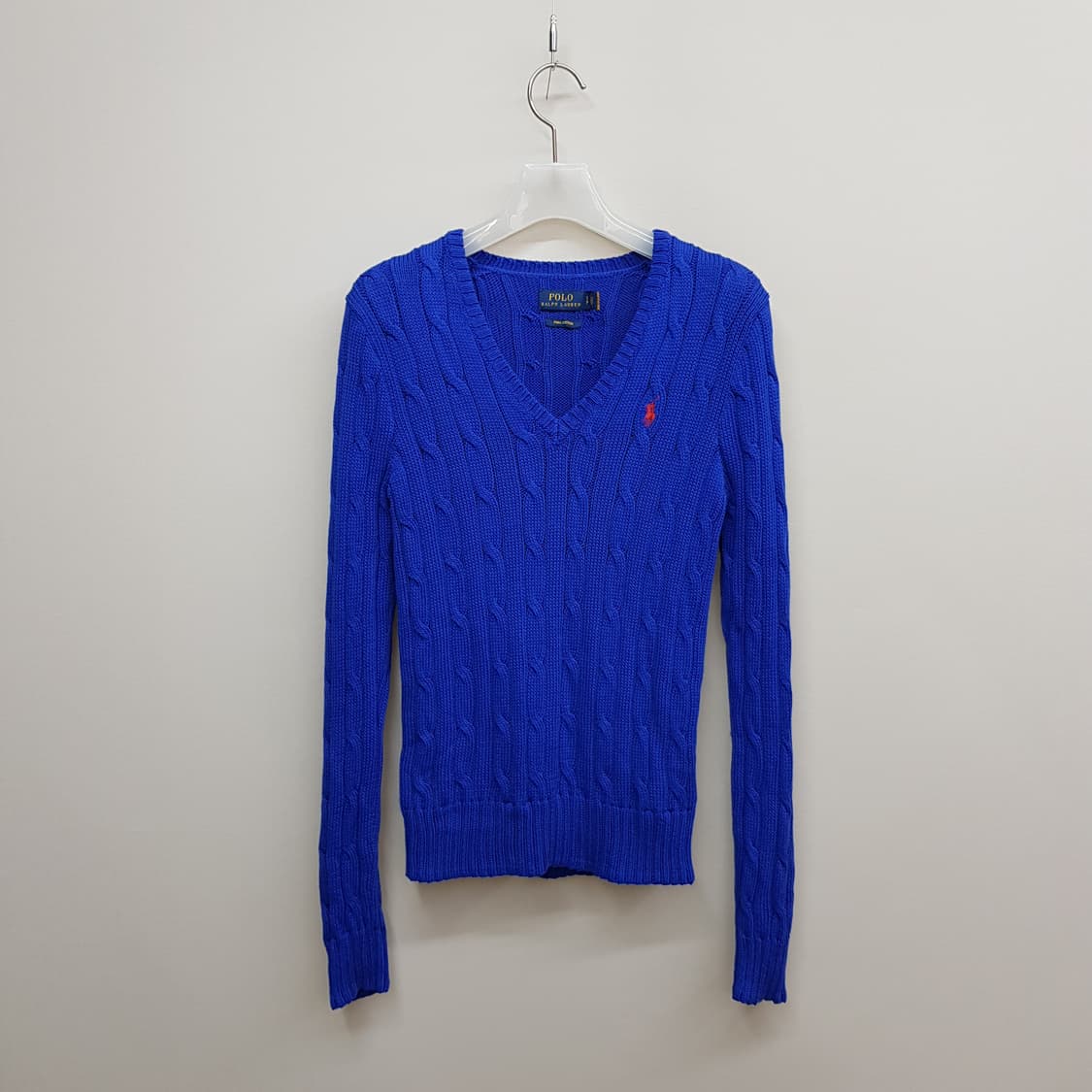 폴로 랄프로렌 케이블 니트 브이넥 스웨터 S사이즈 상품이미지2
