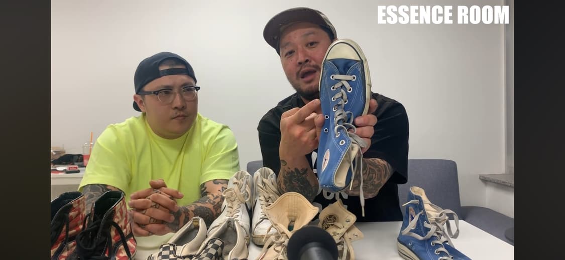 290 11) 80s 초반 컨버스 하이 사이드스티치 블루 빈티지 상품이미지1