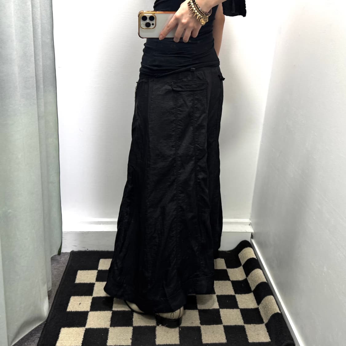 블랙 레이스 스커트팬츠 상품이미지3