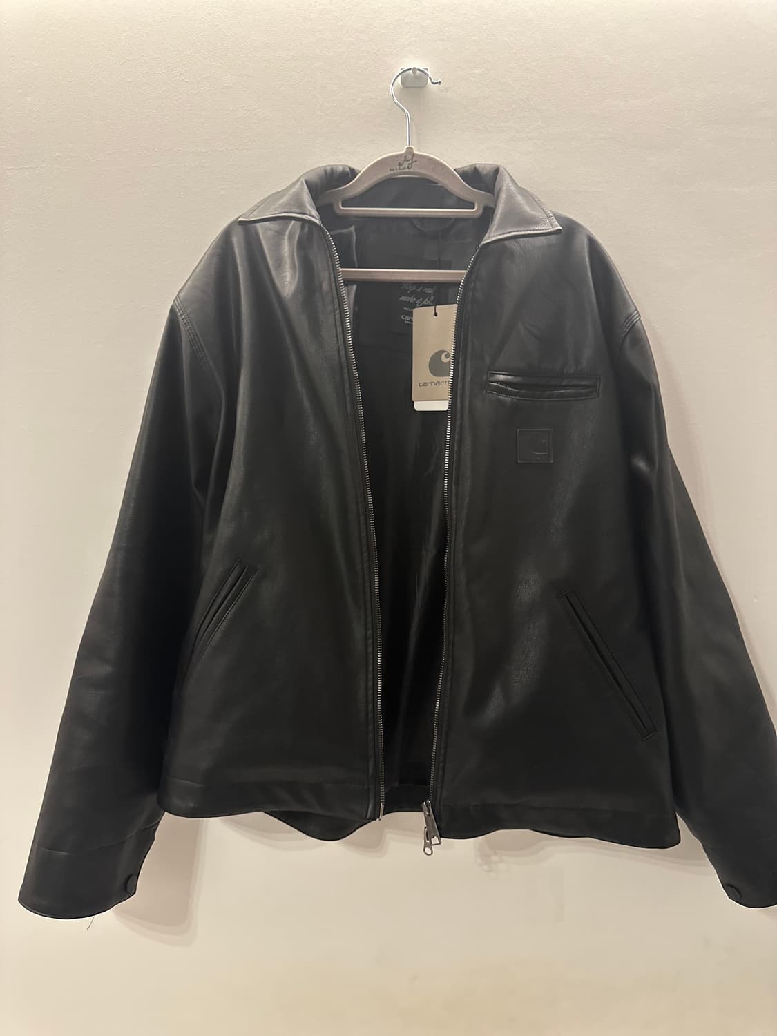 칼하트 윕 디트로이트 레더 자켓 상품이미지1