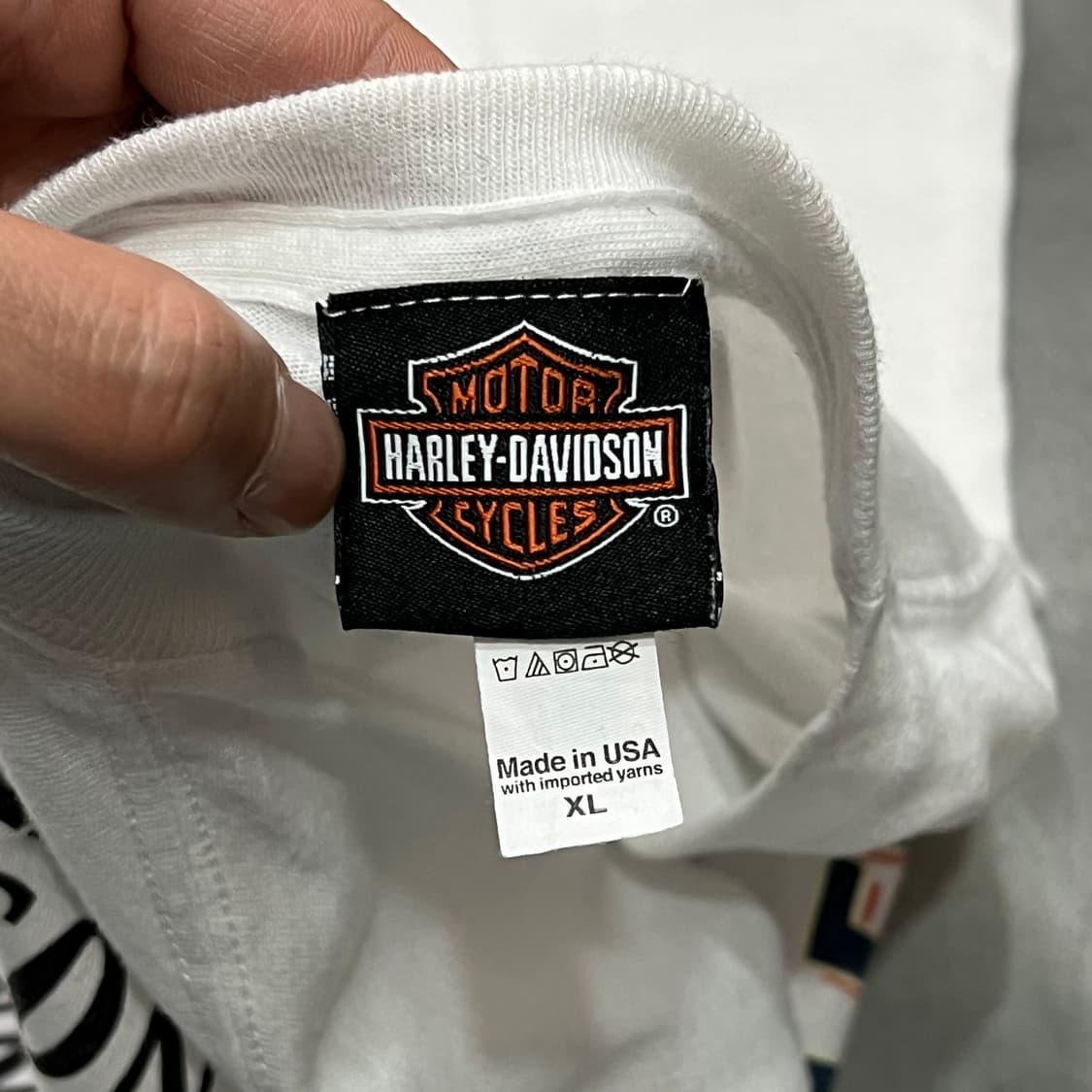  USA 할리데이비슨 스컬 프린팅 반팔티 y15714 상품이미지5