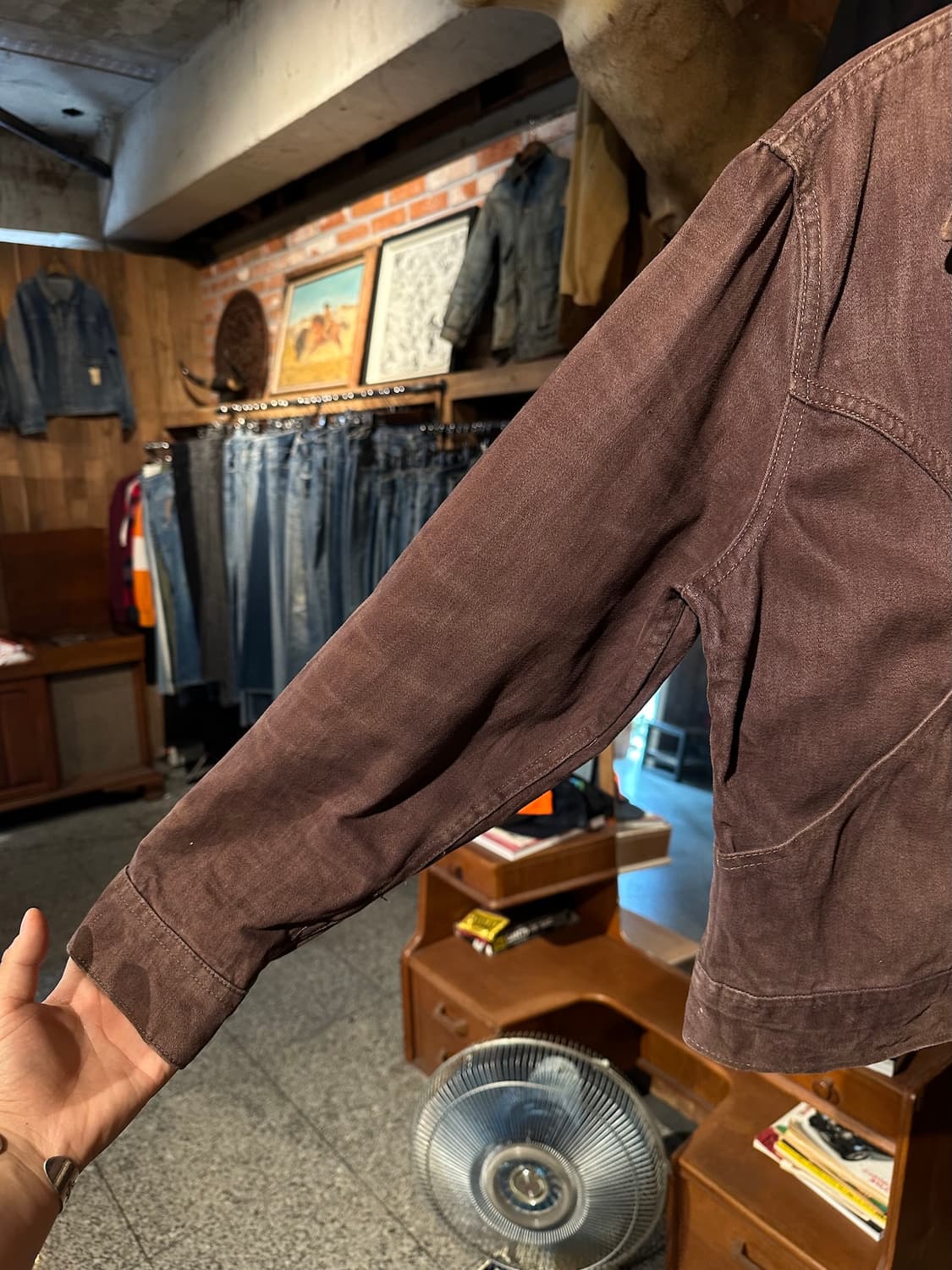 70s USA LEE Western Moleskin Jacket 상품이미지4