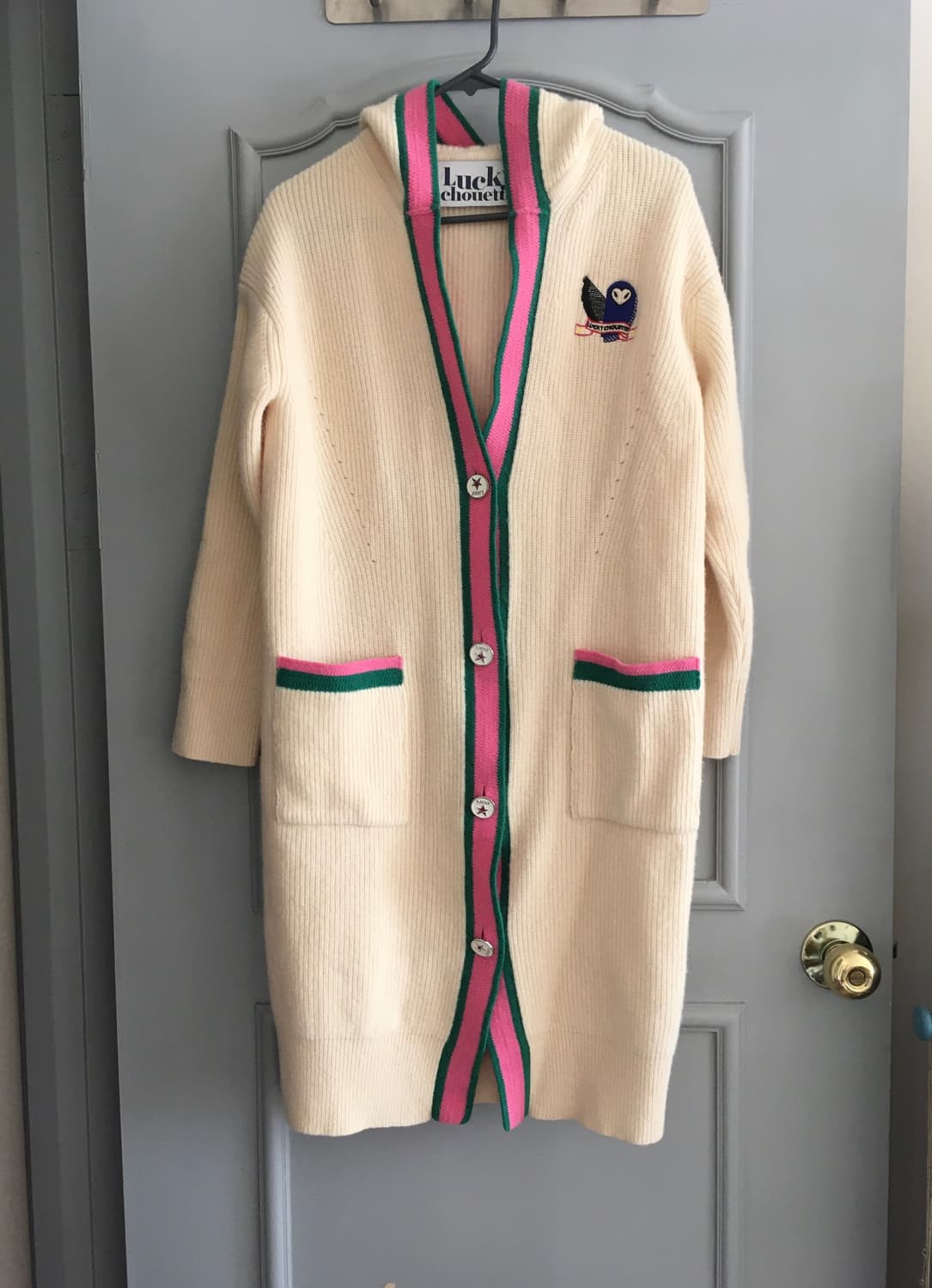 럭키슈에뜨 울블랜드 후드롱 니트가디건 36사이즈 상품이미지7