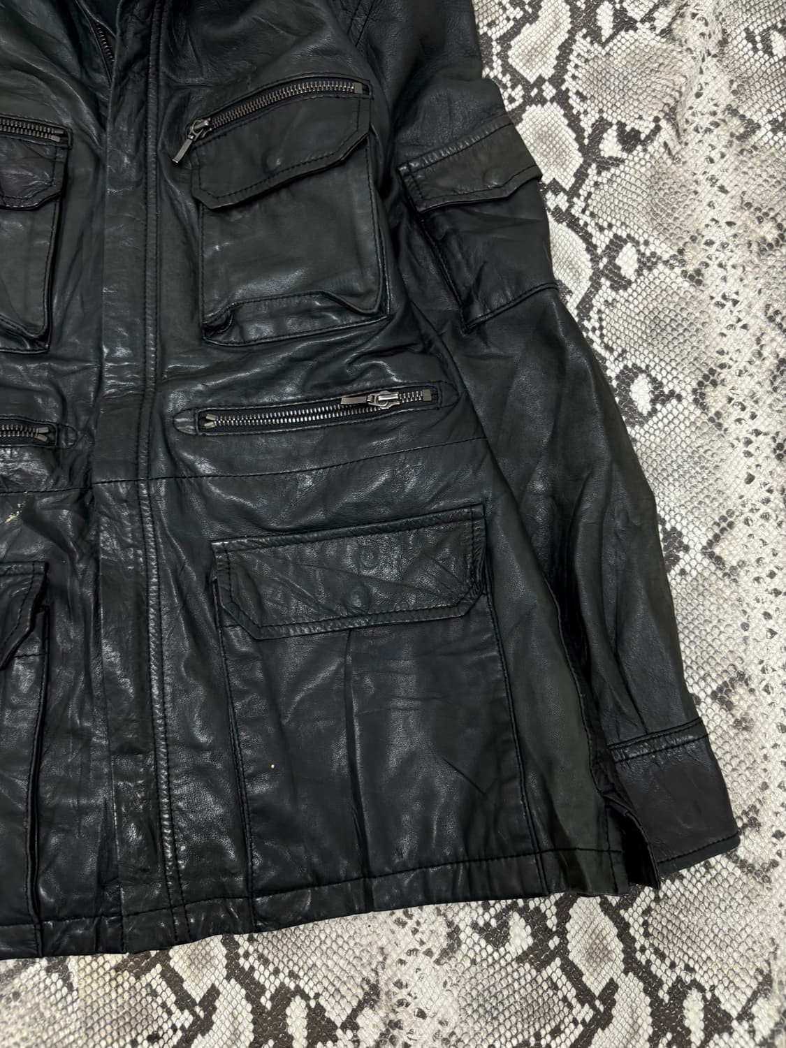 “ABAHOUSE” 00‘s Design Multi Pocket Leat 상품이미지5