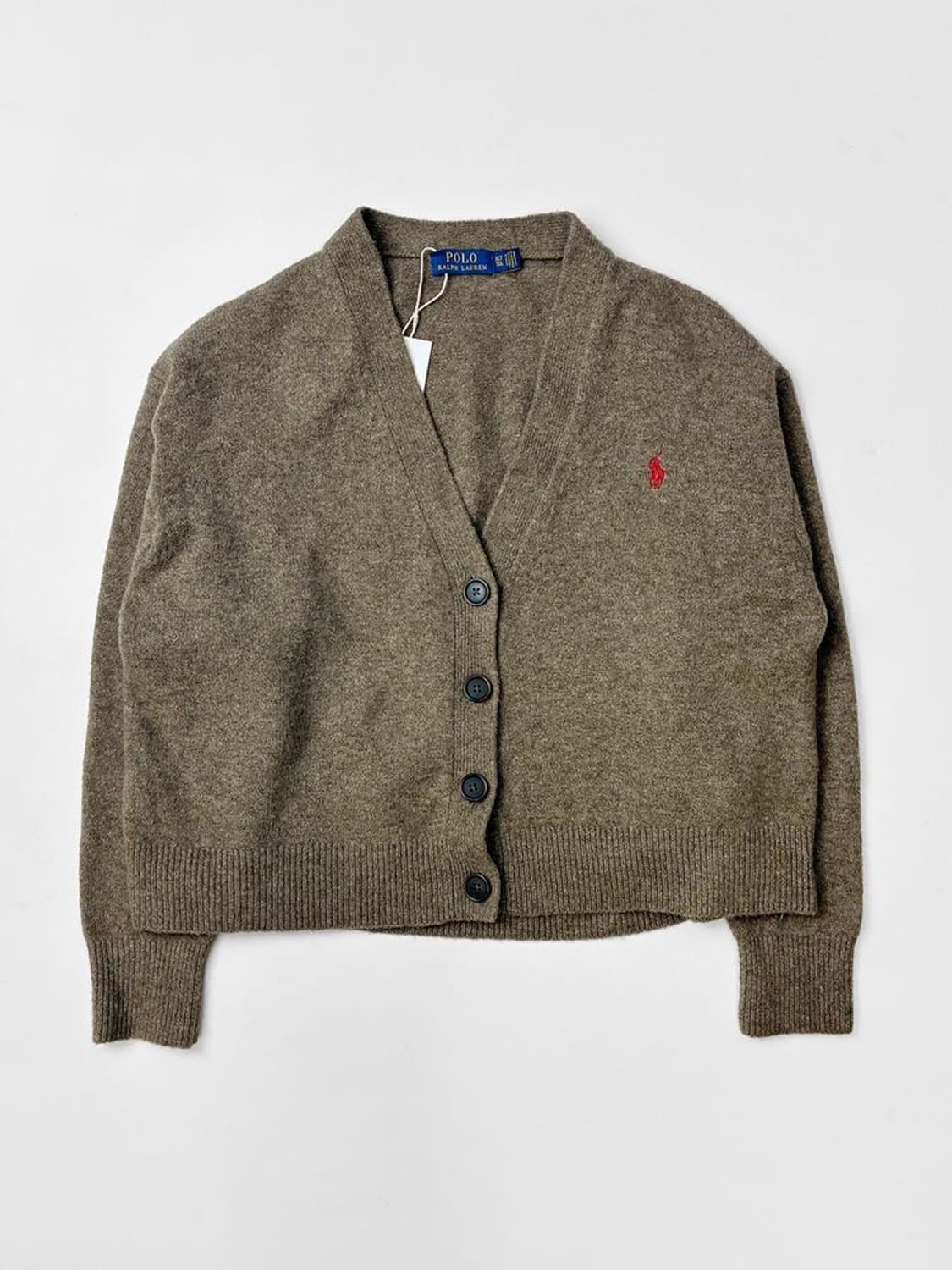 폴로 랄프로렌 크롭 오버 코튼 니트 가디건 PN5129 상품이미지1