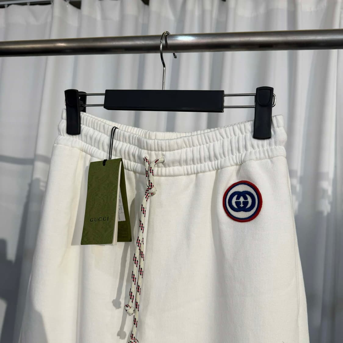 N / S (28-30) 구찌 인터로킹 코튼 팬츠 아이보리 상품이미지3
