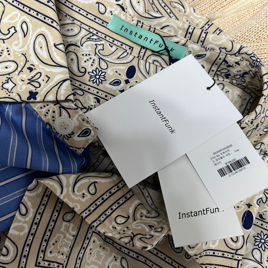 인스턴트펑크 페이즐리 오버사이즈 셔츠 상품이미지2