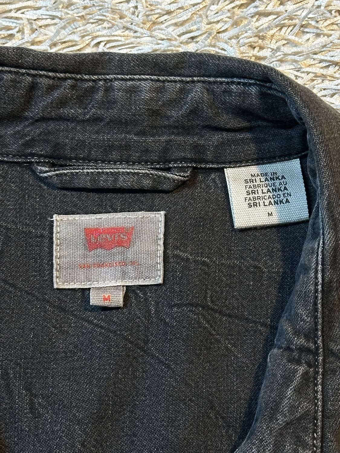 리바이스 LEVI'S 웨스턴 투포켓 데님 셔츠 흑청 상품이미지4