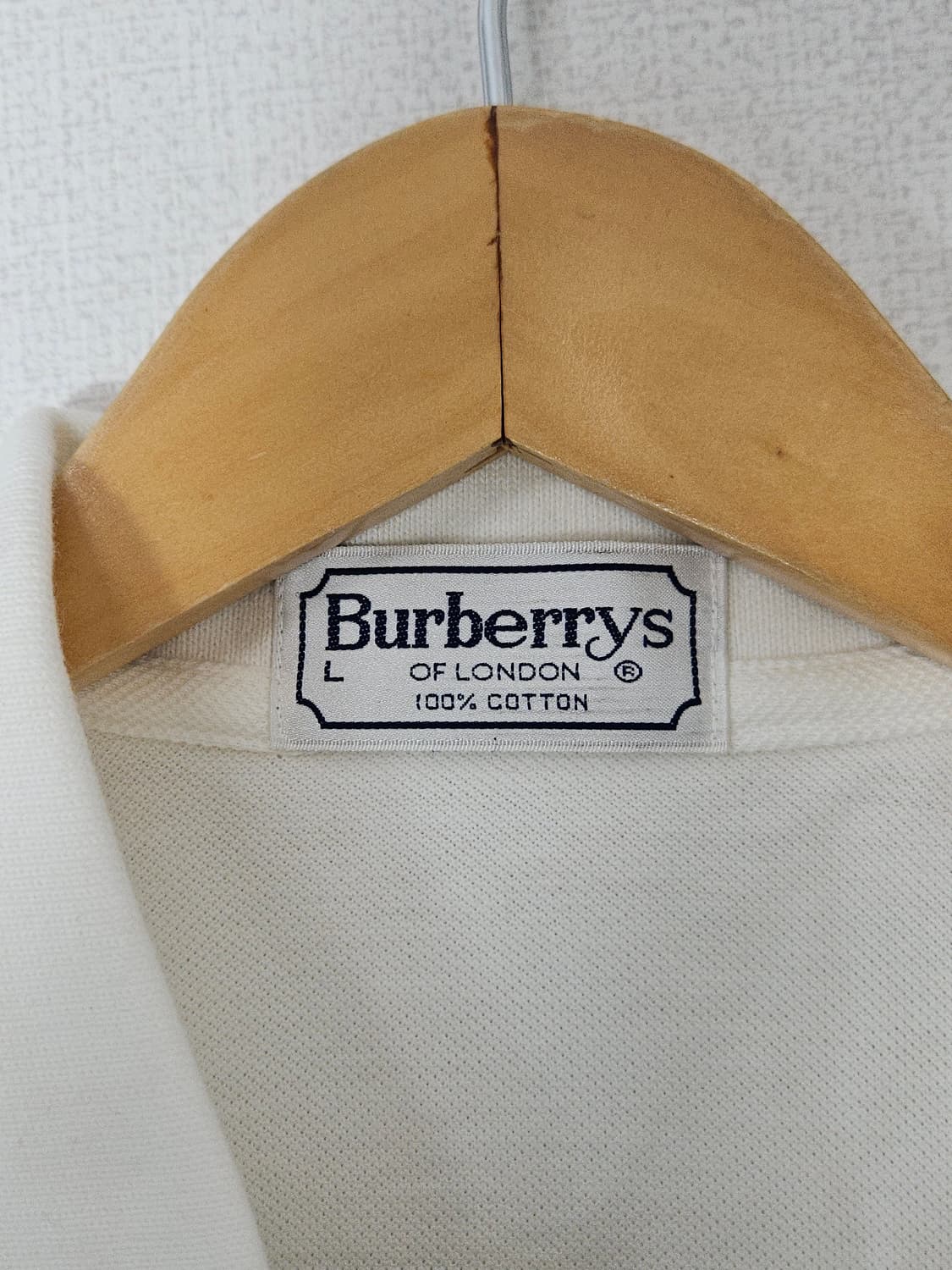 버버리 시그니처 로고 정품 반팔 카라티 폴로 피케티 L 상품이미지4