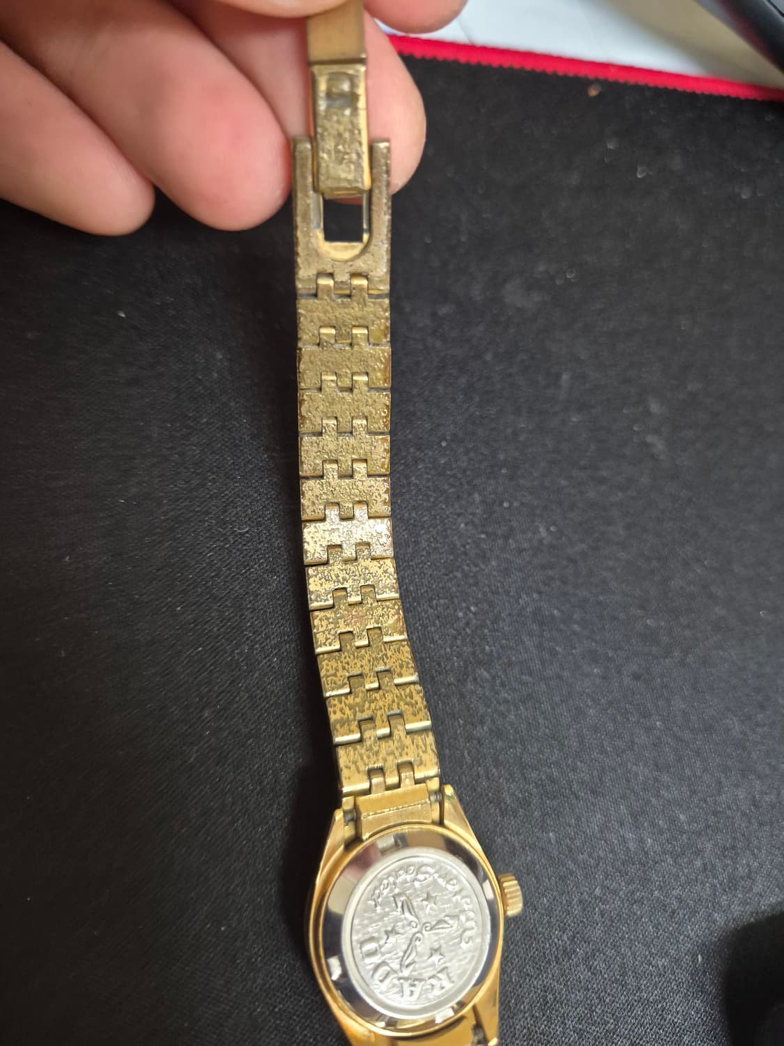 RADO 라도 빈티지 오토매틱 금장 손목 시계 여성용  상품이미지7