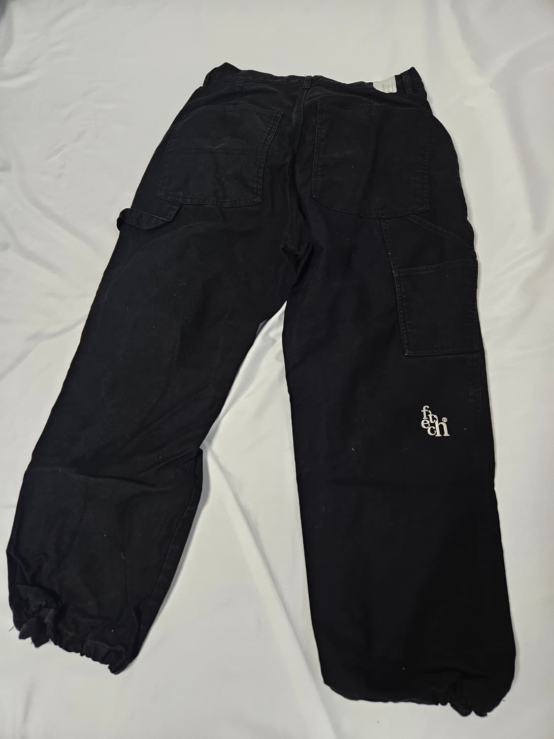 페치선데이 더블니 스트링 워크팬츠 와이드 코튼 M 상품이미지2