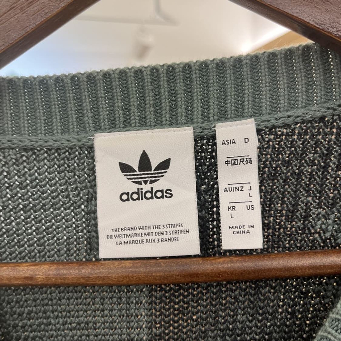 아디다스 오리지널스 레트로 스트릿 펑크 빅로고 니트 L C09979 상품이미지5