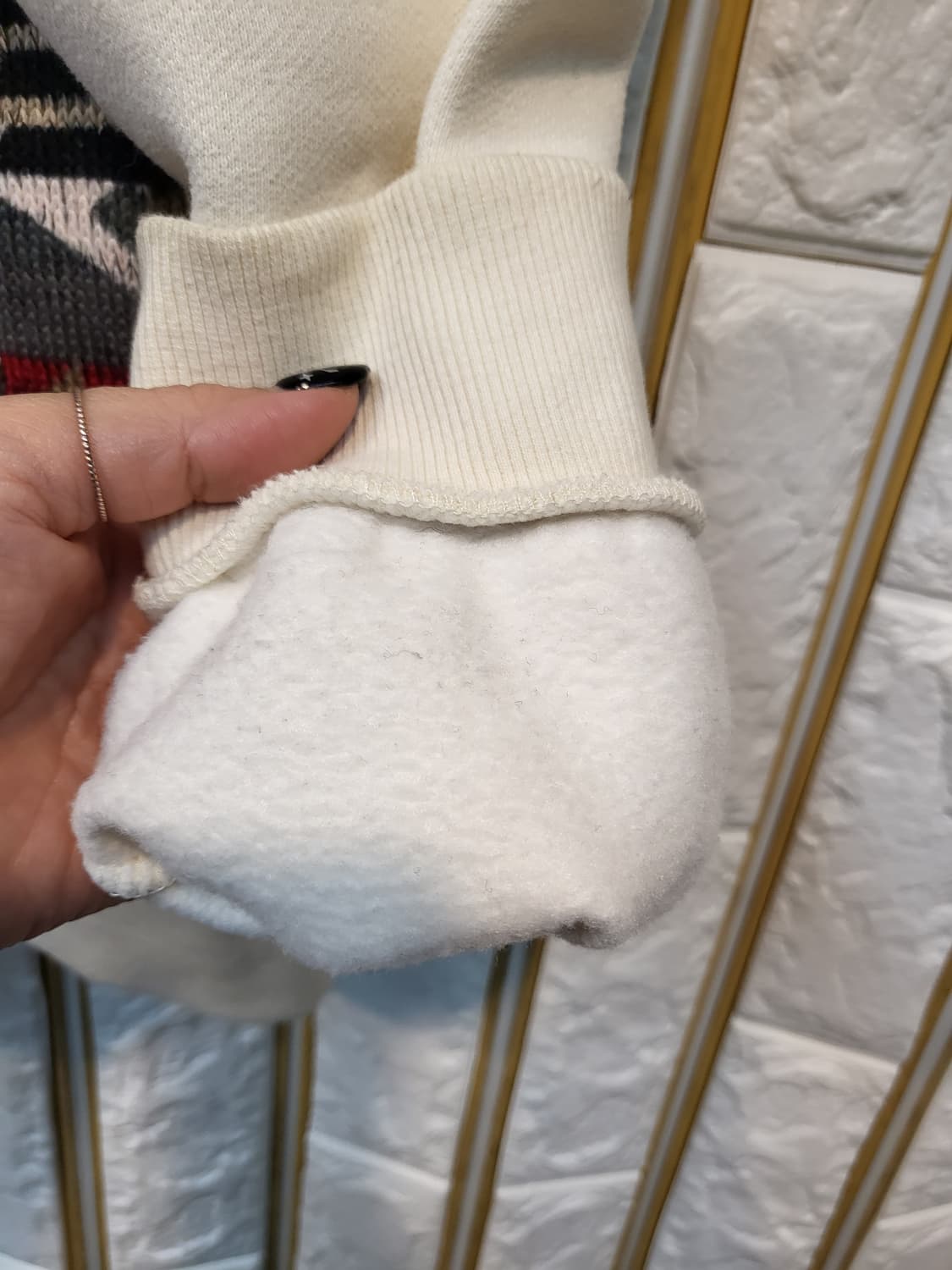 지프 니트 기모후드집업 털후드집업 상품이미지7