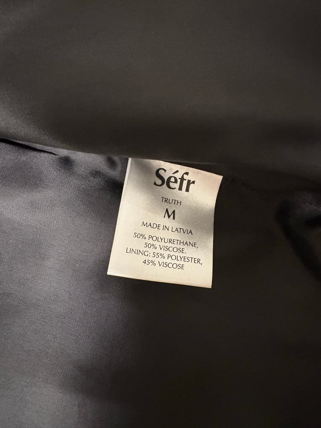 Sefr 블랙 레더 자켓 상품이미지8
