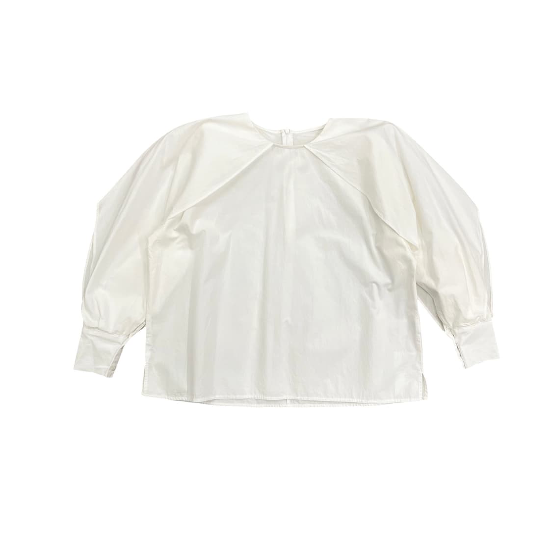 Cut Line White Blouse 상품이미지1