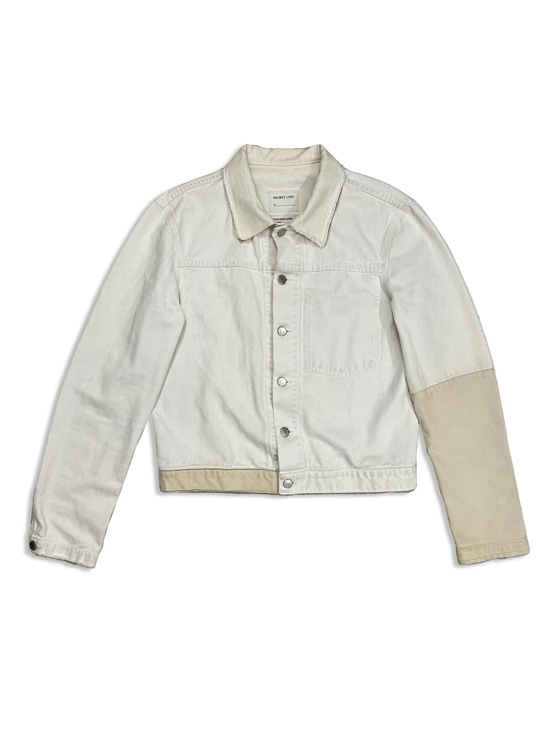 헬무트랭 레더 슬리브 데님자켓 상품이미지1