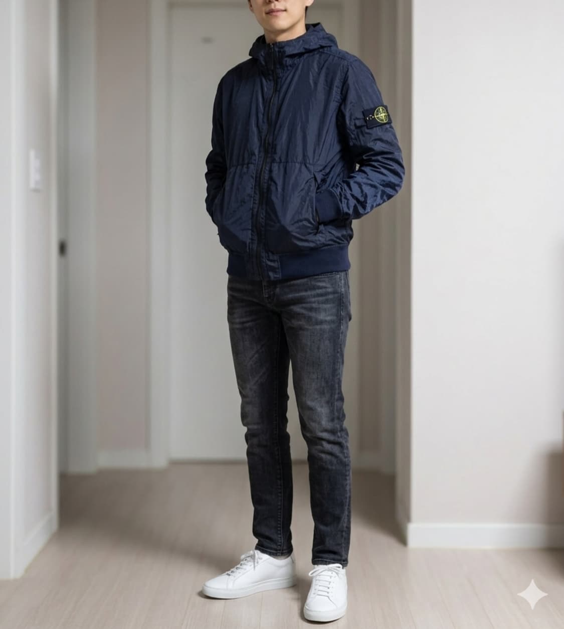 [상태최상] 스톤아일랜드 나일론 메탈 와트로 후드 자켓 (M) 상품이미지10