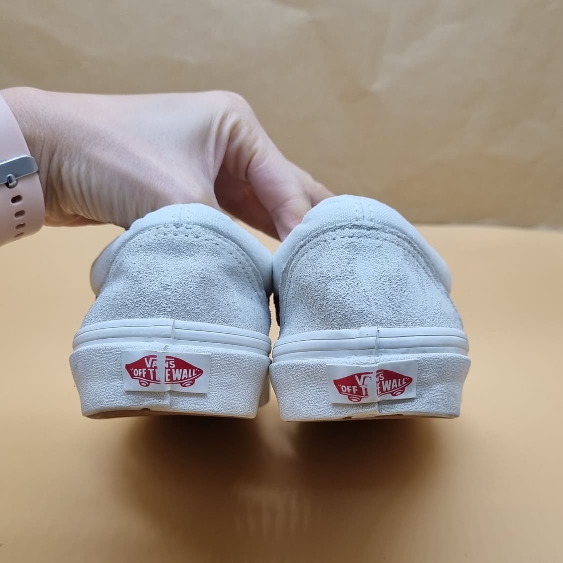 반스 스타일 36 흰빨 여성스니커즈235. 상품이미지4