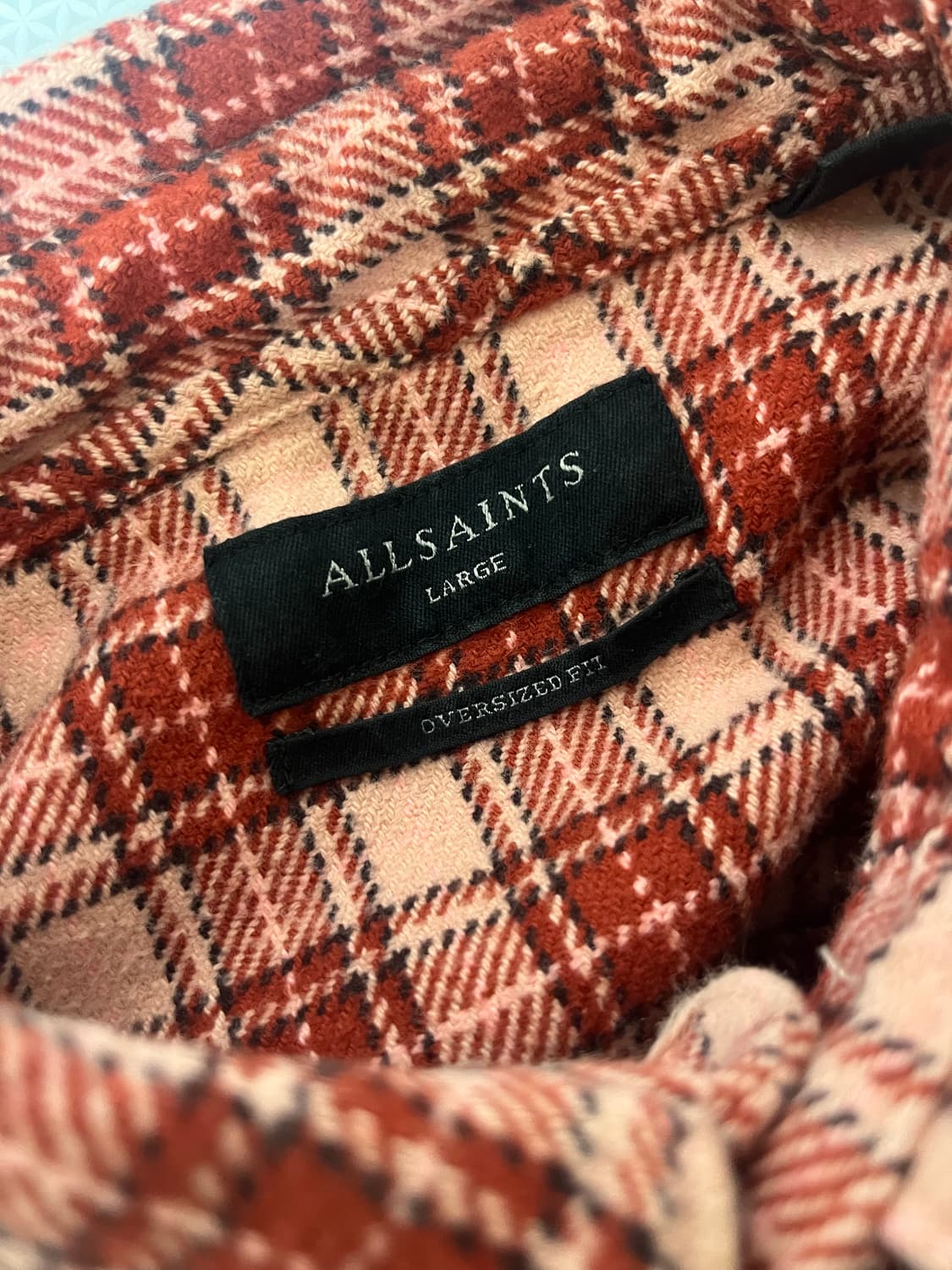 Allsaints 올세인츠 체크 셔츠 L 상품이미지5