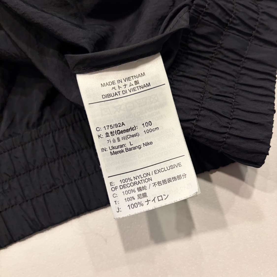 [L] 나이키 스카치 블랙 바람막이 후드 집업 B443 상품이미지7