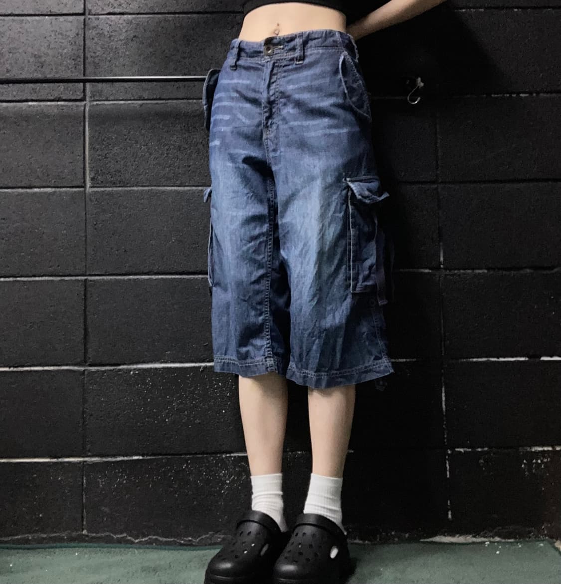 빈티지 데님 카고 팬츠 상품이미지1