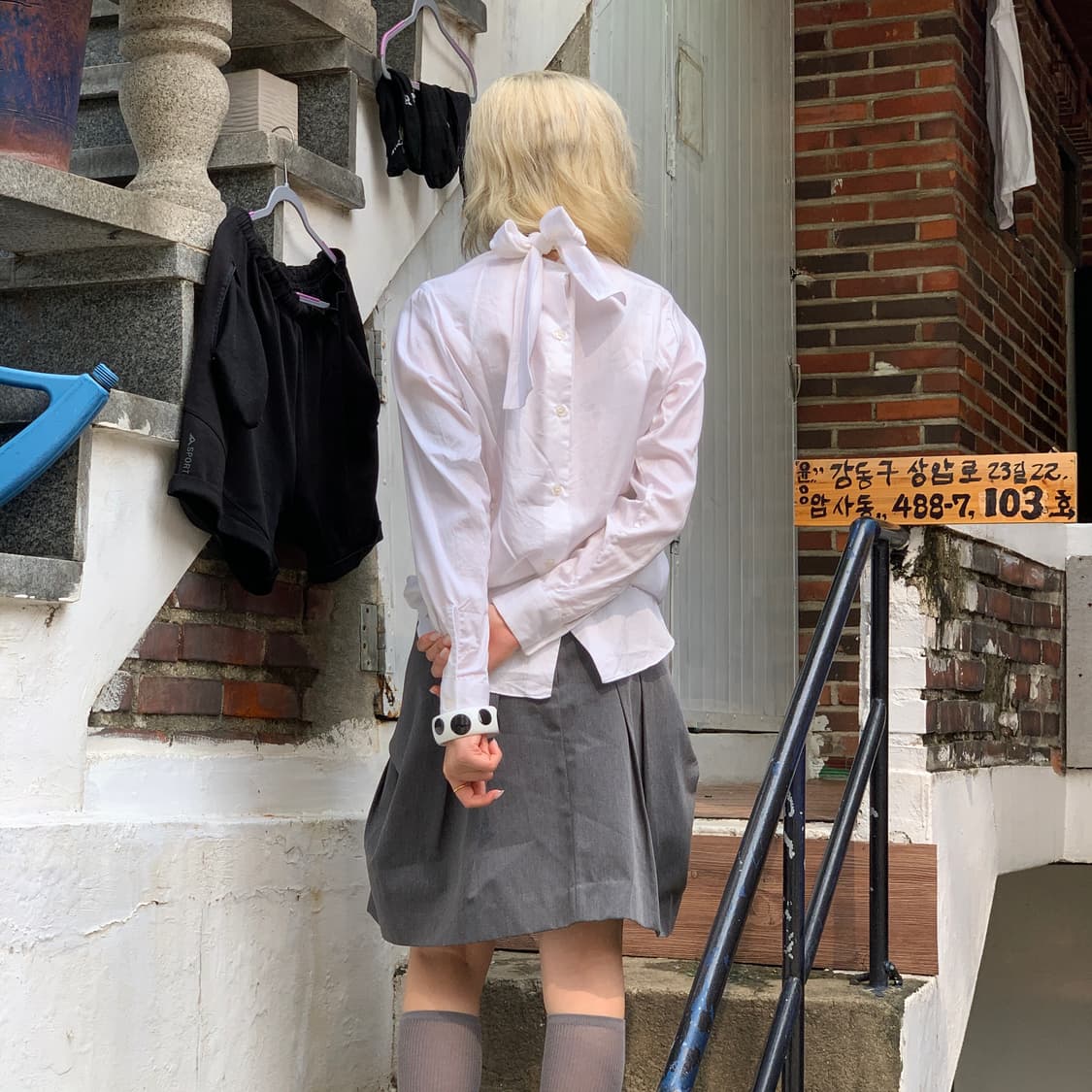 Zucca (주카) X Dickies (디키즈) 플레어 스커트 상품이미지4