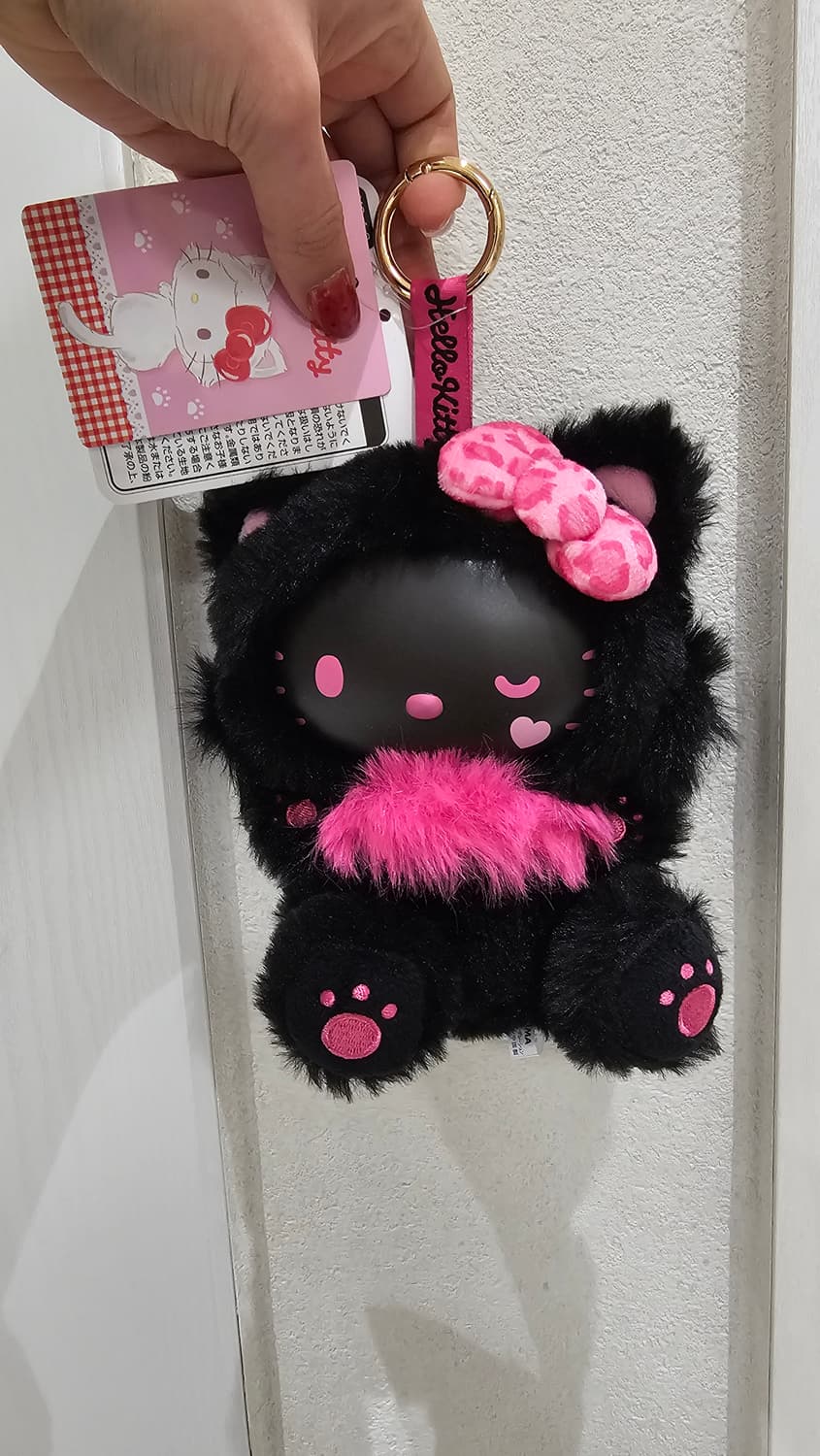 산리오 헬로 키티 파인 페이스 캣 블랙키링 상품이미지1