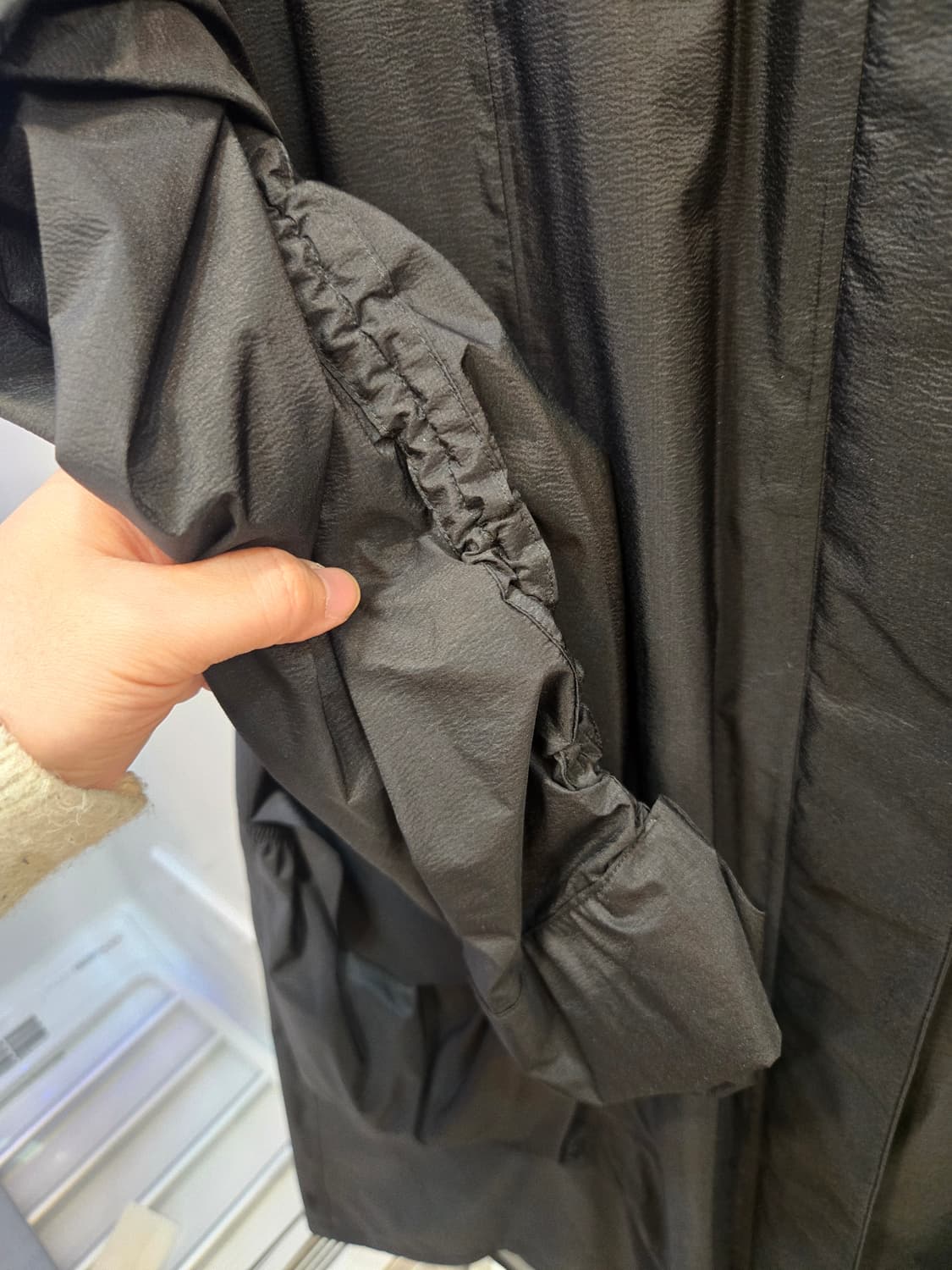 룰루레몬 (lululemon) 블랙 롱 트렌치/레인 코트  상품이미지4