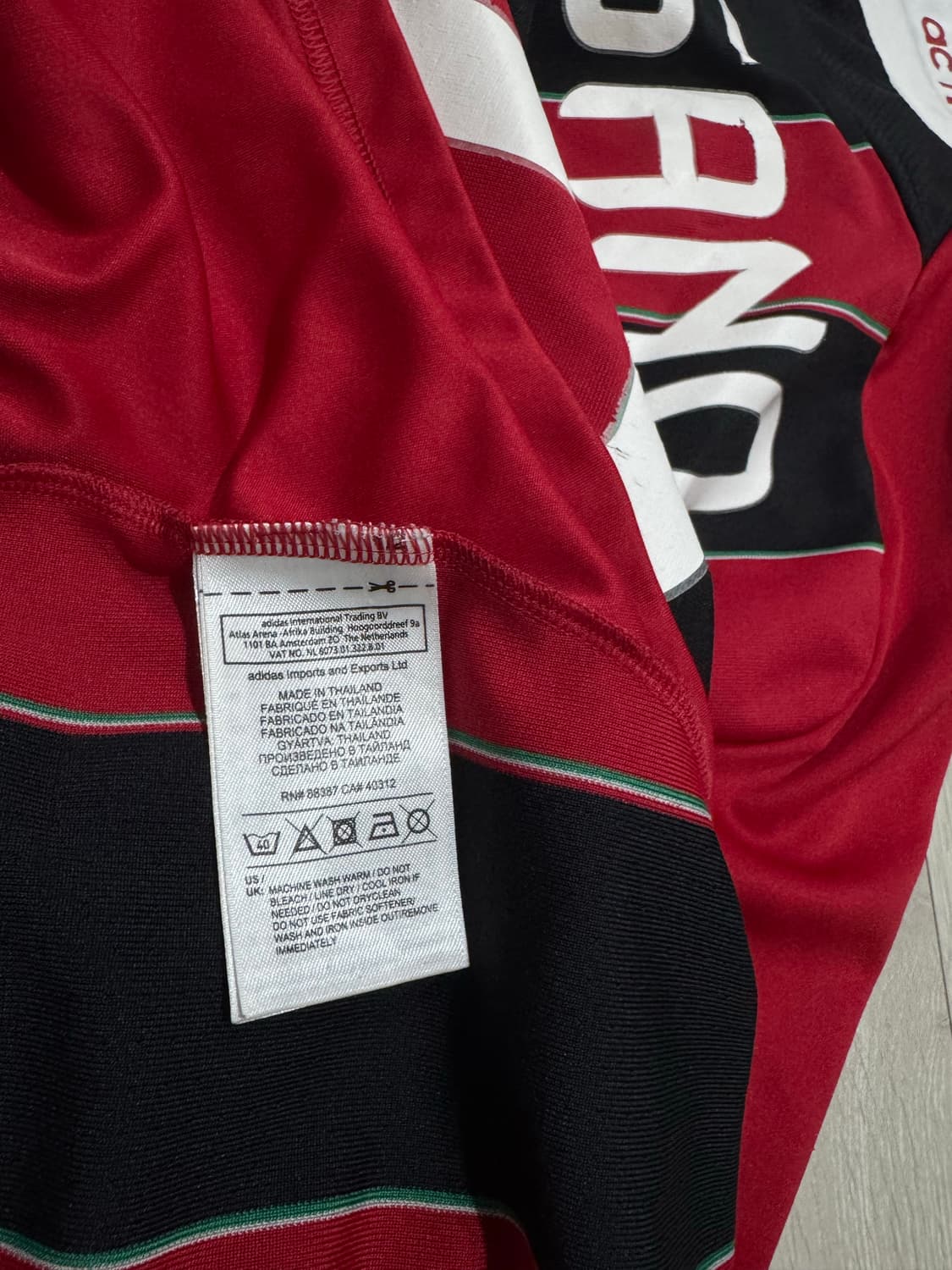 아디다스 ac밀란 12-13 안토니오 카싸노 홈 유니폼 상품이미지7