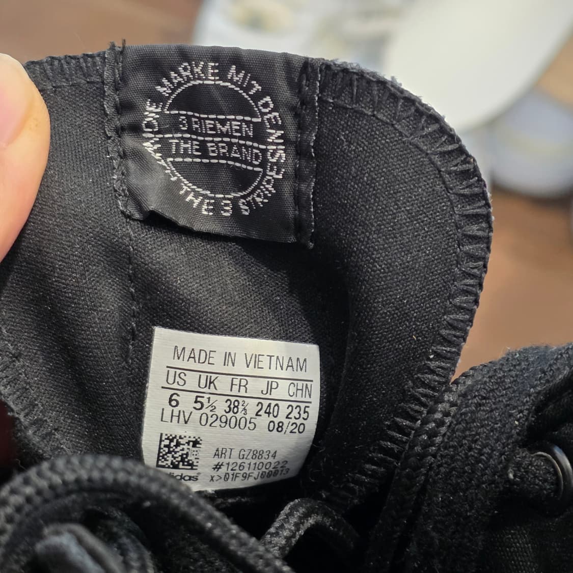 2a-12:아디다스 오리지널스 니짜 더블레이어 하이 블랙(240mm) 상품이미지10