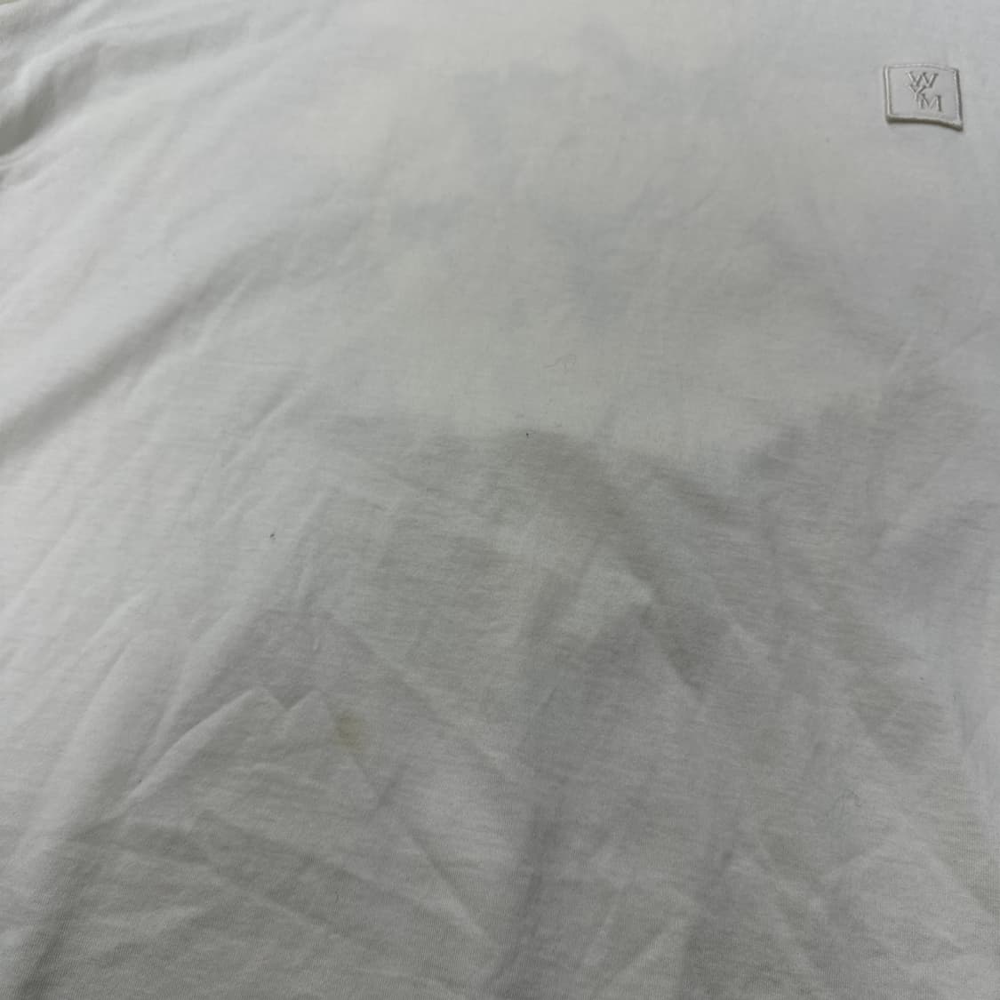 ✨ (바배) 우영미 플라워 백로고 아이보리 반팔티  상품이미지6