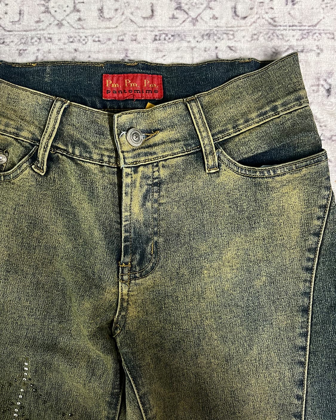 00's Vintage Wash Cubic Bootcut Denim 상품이미지8