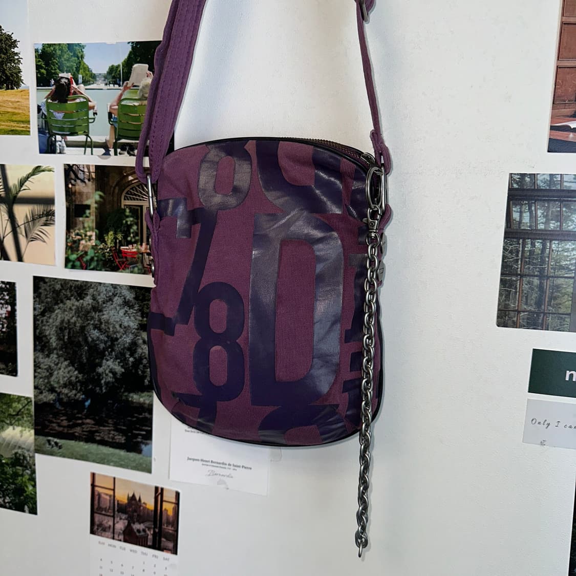 Diesel deep purple chain 크로스백 상품이미지2