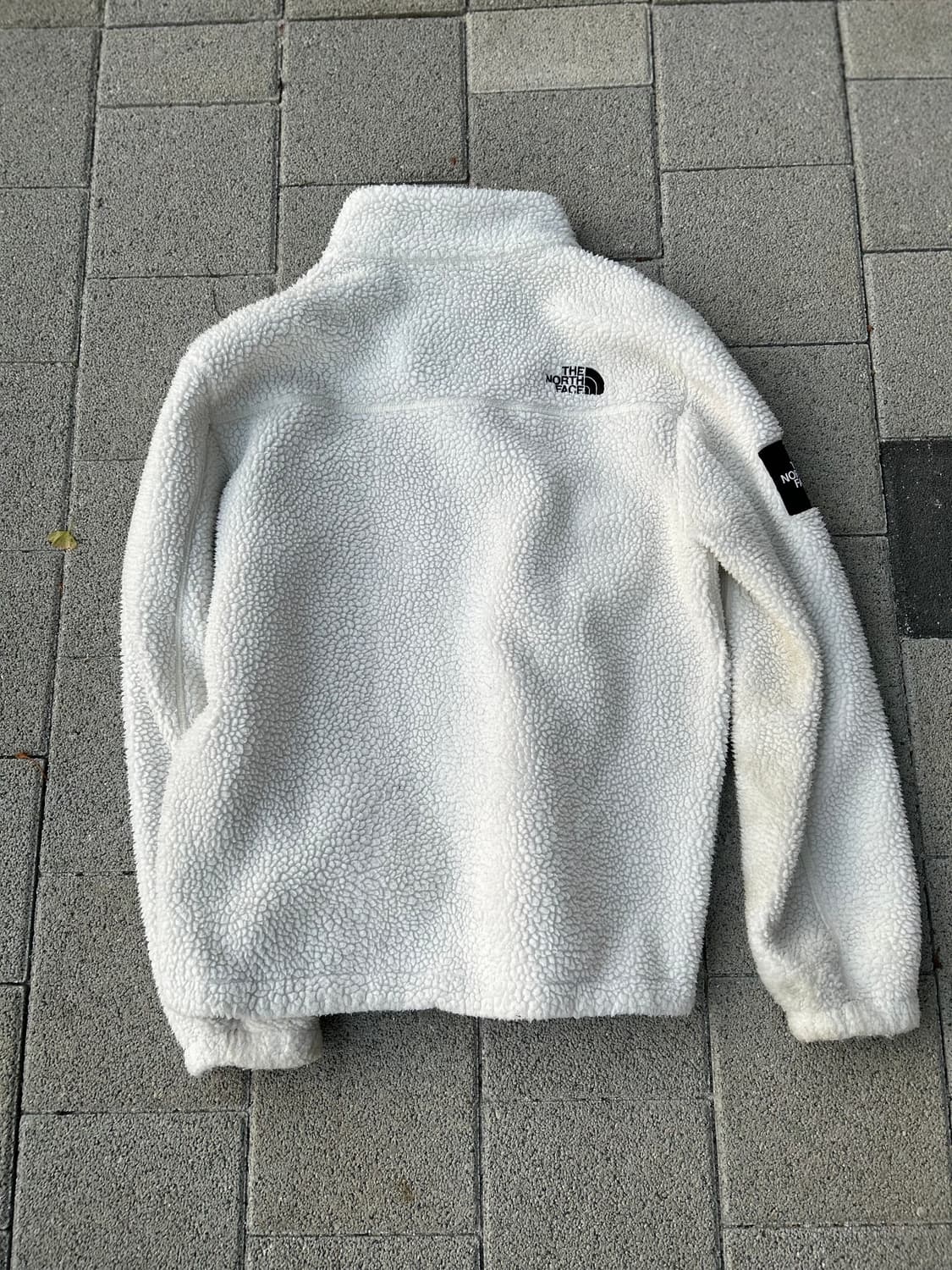 *rare* VTG 노스페이스 양털 브라운 로고 후리스 상품이미지3