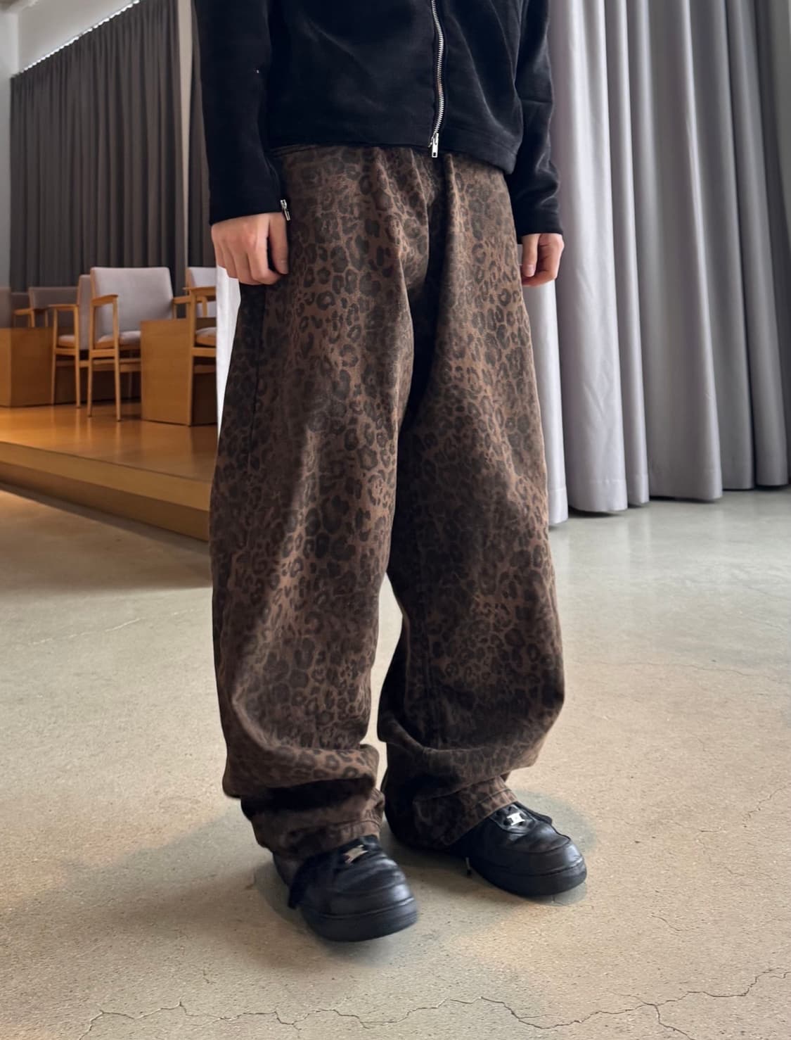 레오파드 팬츠 상품이미지2