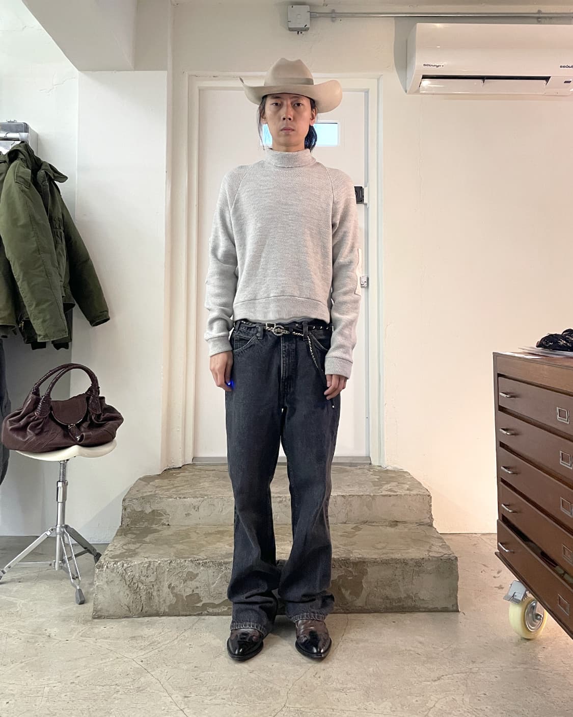 선씨 Sunsea 18AW Jail 써멀 터틀넥 스웨터 / 2  상품이미지9