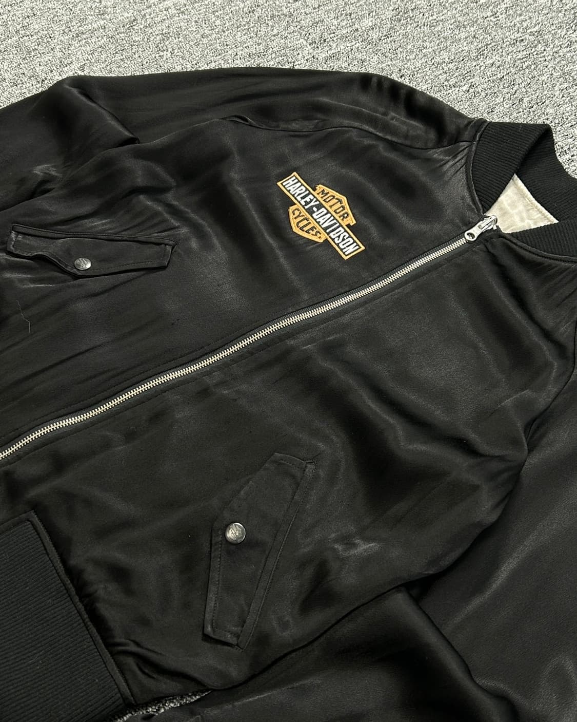 할리 데리비슨 자수 빅로고 리버시블 스카쟌  상품이미지5