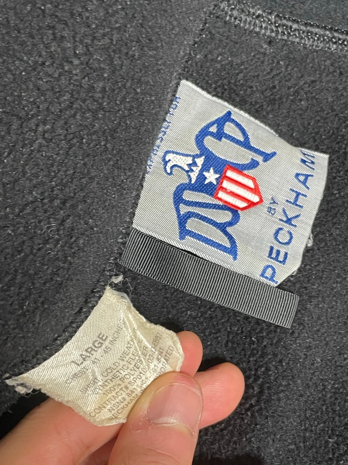 [L] 미군 오리지널 폴라텍 300 보급 블랙 후리스 ECWCS 상품이미지5