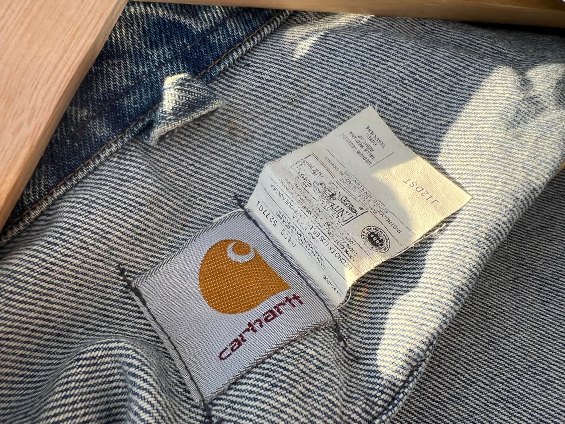 90s USA 칼하트 트러커 데님자켓 상품이미지4