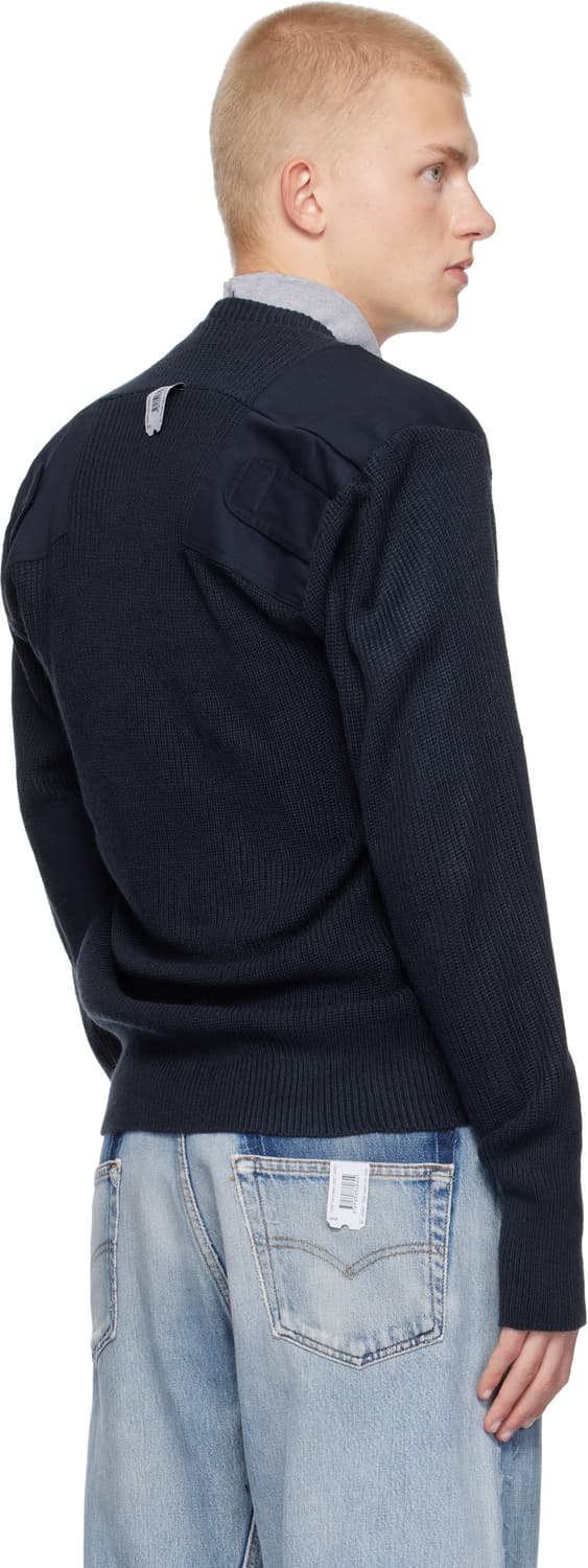 [S,L]프로토타입스 Moved Neckline Military 니트 상품이미지4